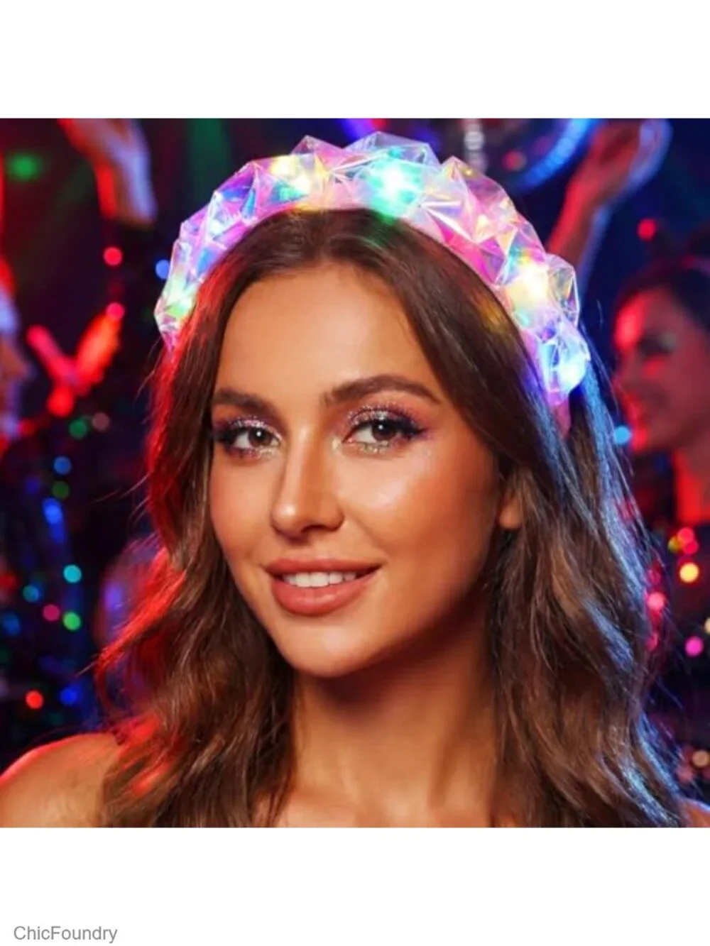 Light Up LED Headband Glow Hair Accessory for Women Costume Party Rave